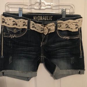 Jean shorts/ stylish/juniors size 9/10